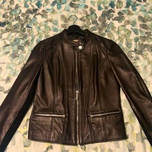 Michael Kors Leather Jacket Size Medium